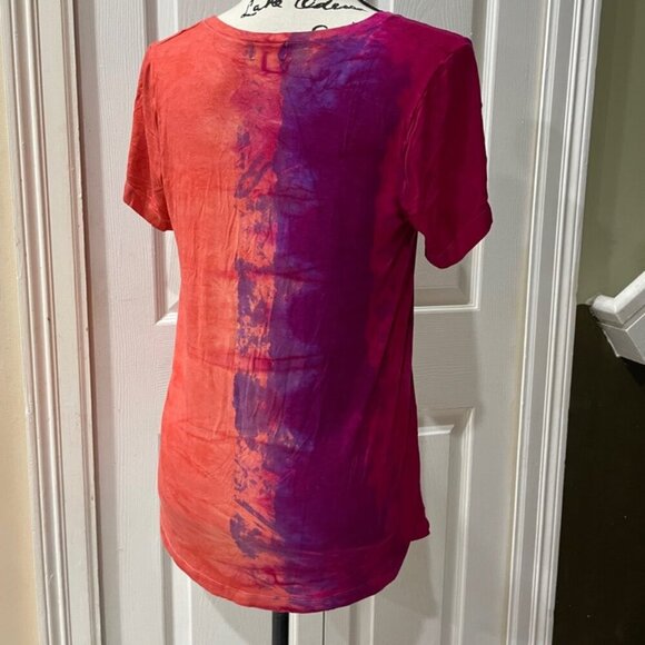 Y2K ART OF CLOTH T-SHIRT HAND DYED SHIRT MADE IN USA Sz S HIPPIE GROOVE - Picture 2 of 16